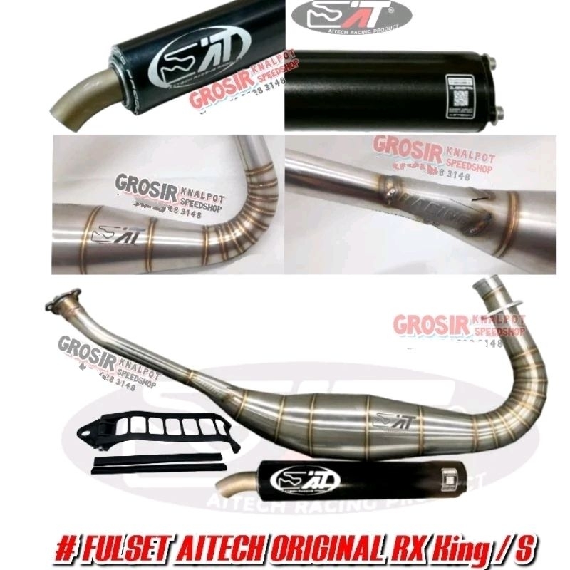Jual Knalpot Racing AITECH ORIGINAL New GEN 4 FULSET Stainles FREE Kaos ...