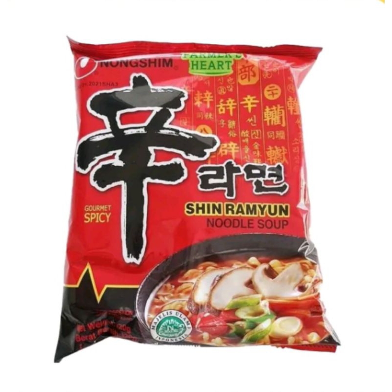 Jual Nongshim Shin Ramyun Spicy Mushroom 120g Halal | Shopee Indonesia