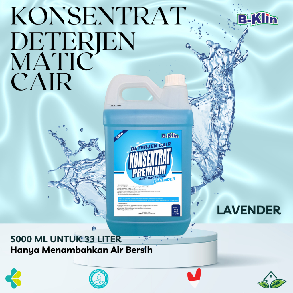 Jual Konsentrat Deterjen Cair Matic 5000ml untuk 33 Liter | Shopee
