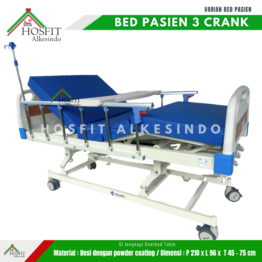 Jual Bed Pasien ABS 3 Crank - Ranjang Pasien ABS 3 Engkol - Tempat ...