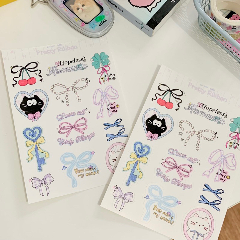 Jual Summer Tapes - Pretty Ribbon Sticker Pack/Seal sticker/ Sticker ...