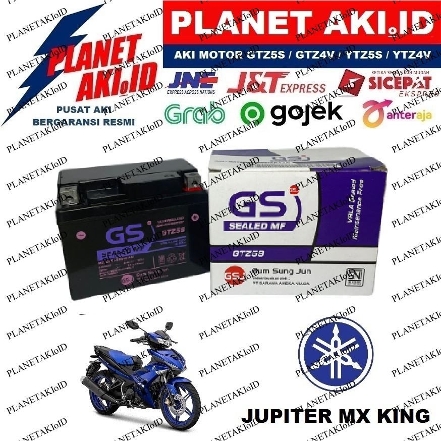 Jual Aki Motor Jupiter MX King Aki Kering Accu Kering MF GTZ5S | Shopee