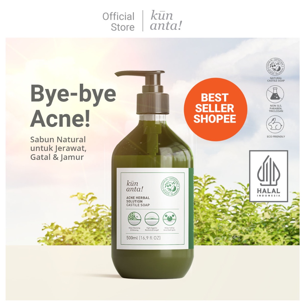 Jual Sabun NATURAL JERAWAT, GATAL & JAMUR Kun Anta! ACNE HERBAL