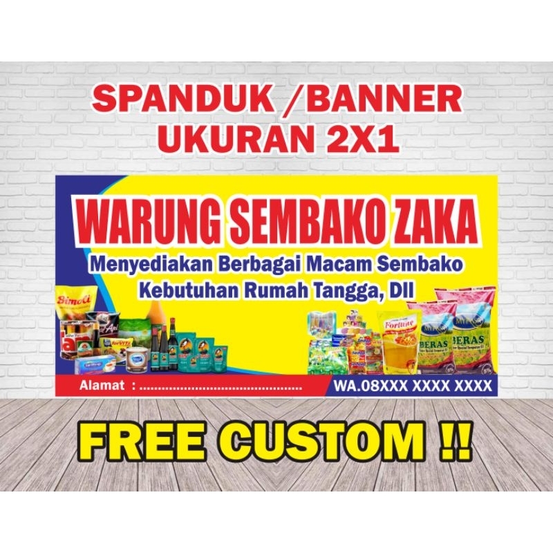 Jual spanduk/banner sembako 2x1 | Shopee Indonesia
