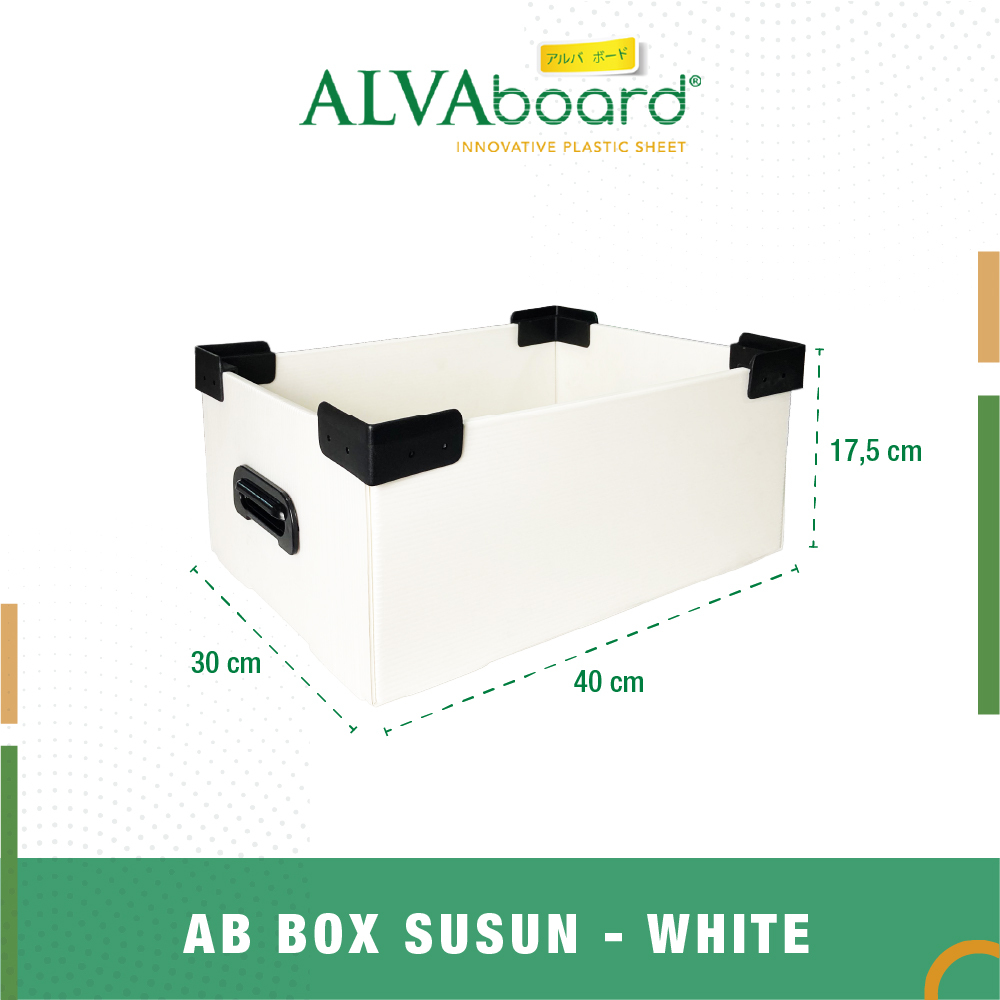 Jual Box Susun Flatpack ALVAboard Kotak Penyimpanan Medium Ukuran ...