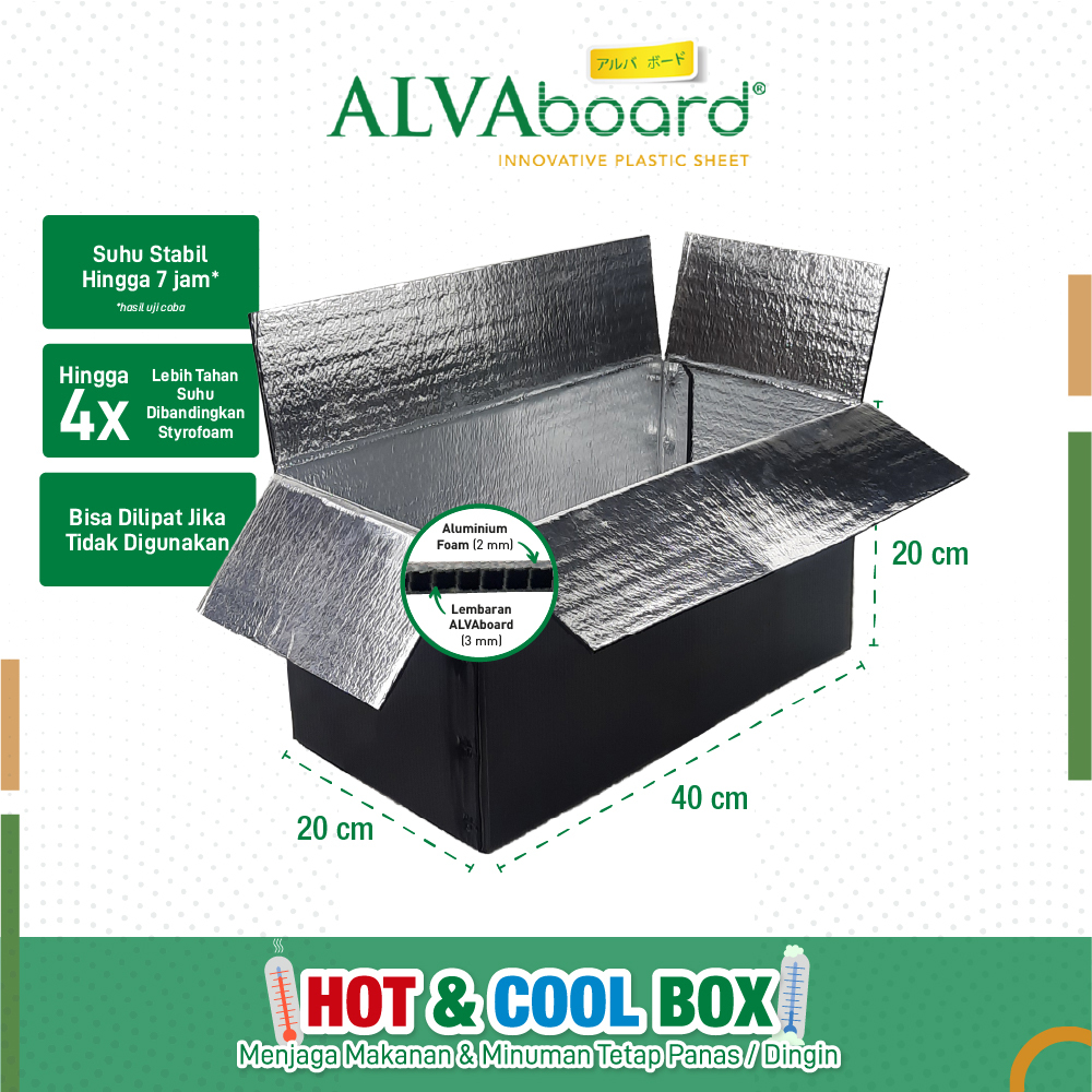 Jual Kardus Packaging ALVAboard Box Hot & Cool Food Grade Ukuran ...