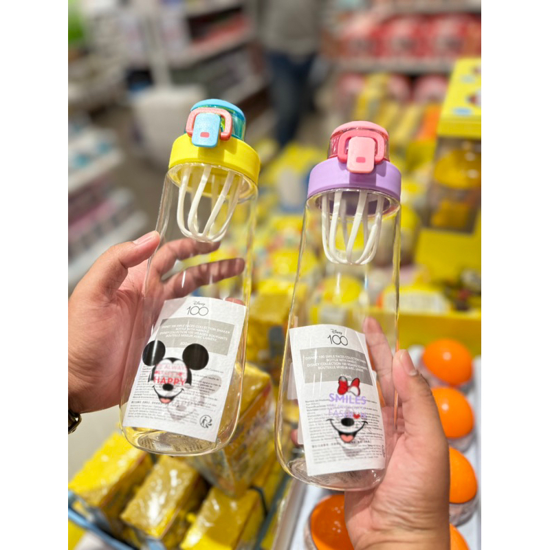 Jual MINISO WATER BOTTLE BOTOL MINUM SHAKER WITH HANDLE MICKEY MINNIE ...