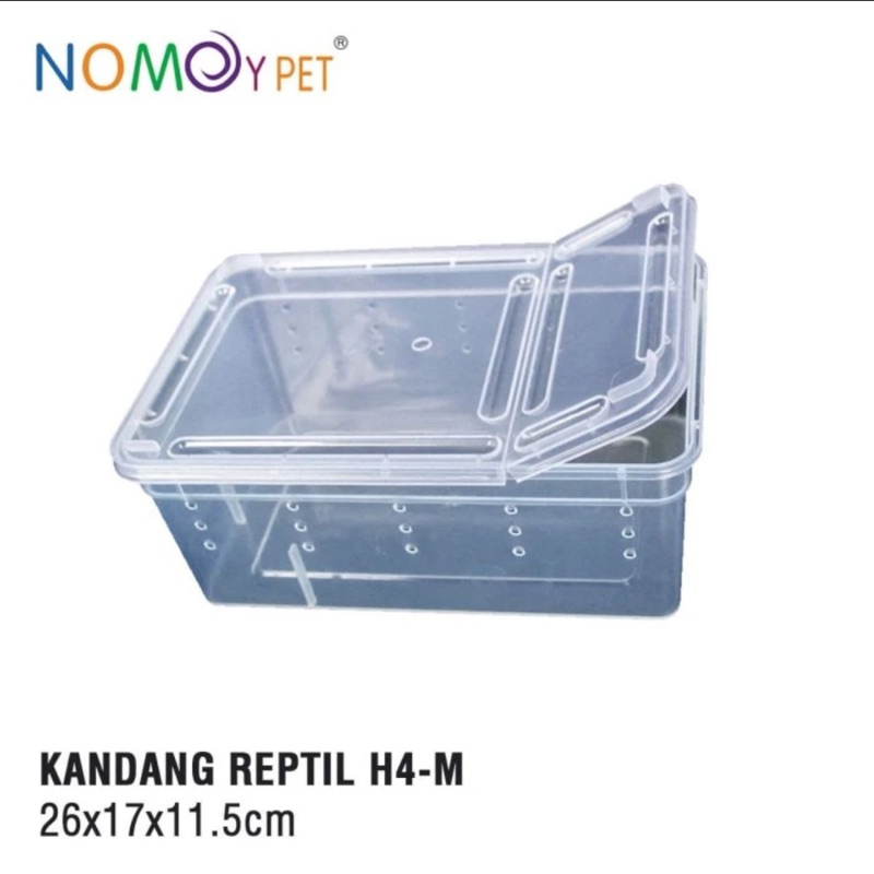 Jual BOX NOMOY H4 KOTAK PLASTIK KANDANG REPTIL NOMOYPET MEDIUM REPTILE ...