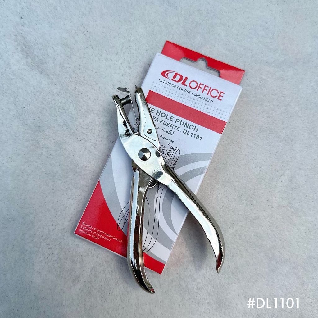 Jual Punch Impor 1 Lubang DL1101 Pembolong Kertas 1 Holes Besi Alat ...