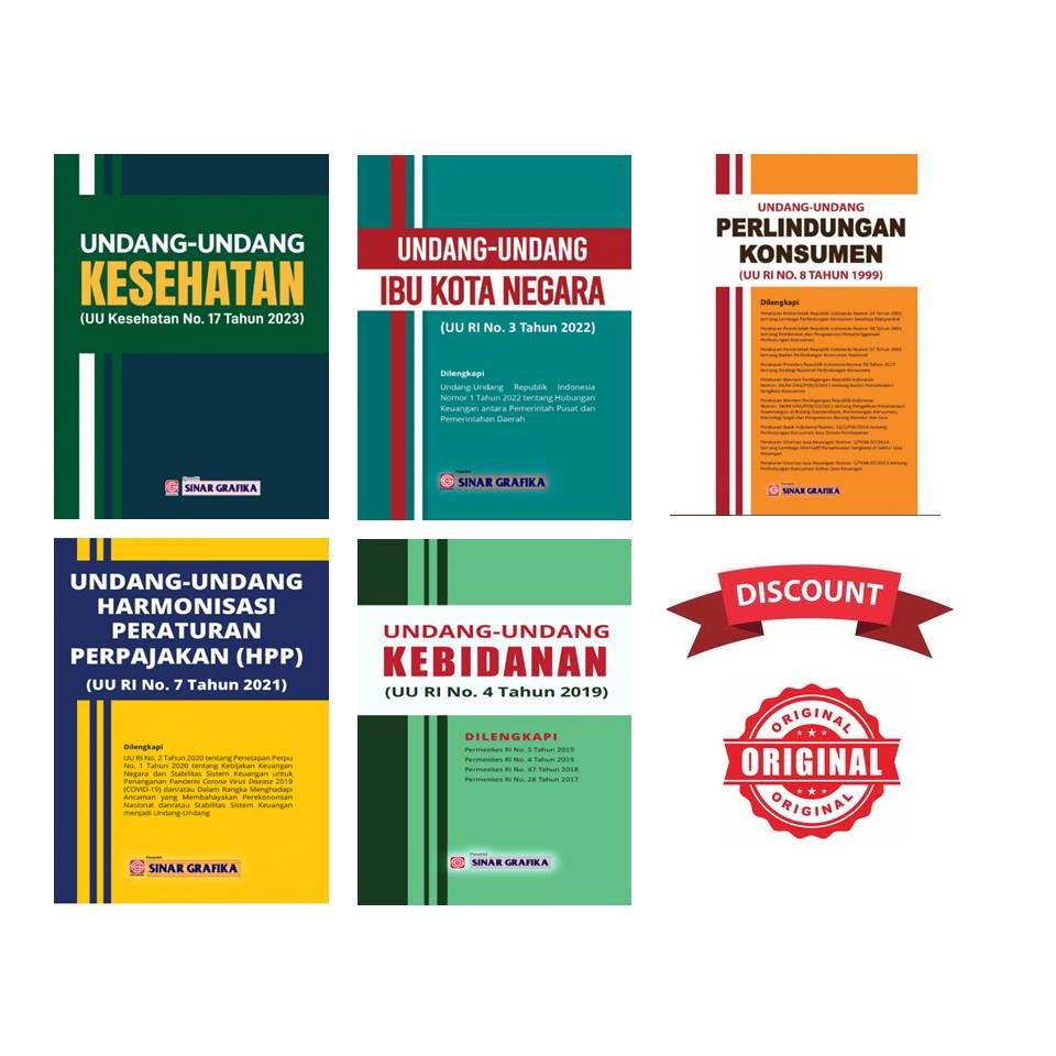 Jual BUKU ORIGINAL UNDANG UNDANG KESEHATAN IBU KOTA NEGARA HARMONISASI ...