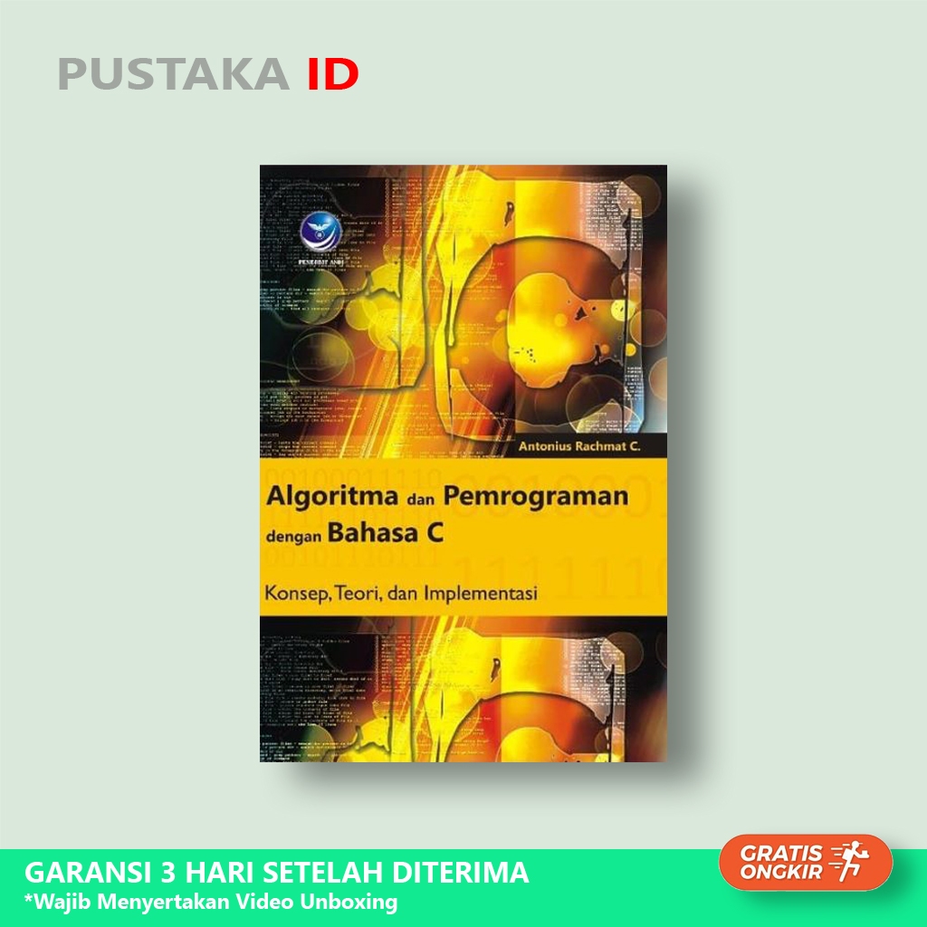 Jual Buku Algoritma Dan Pemrograman Dengan Bahasa C Konsep Teori Dan