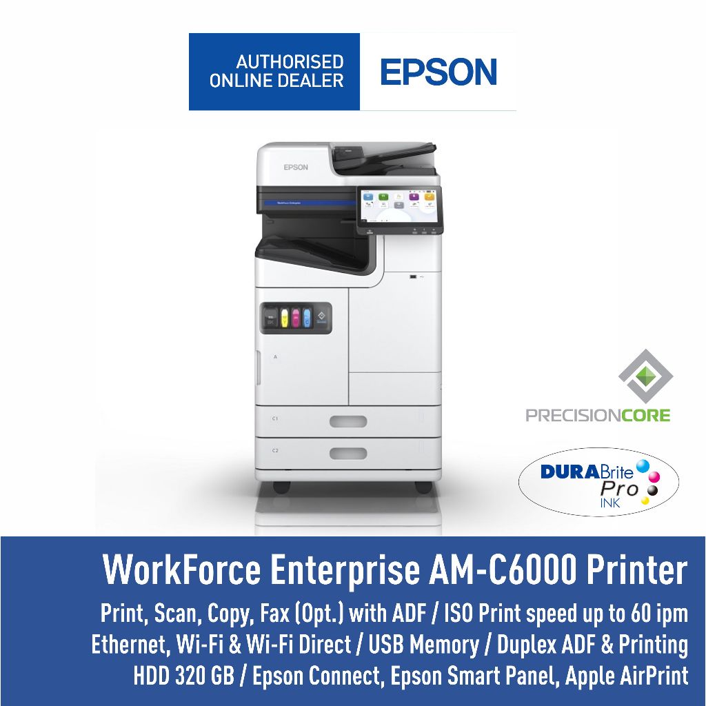 Jual Printer Fotokopi Photocopy Epson AM-C6000 AM C6000 A3 WIFI LAN ...