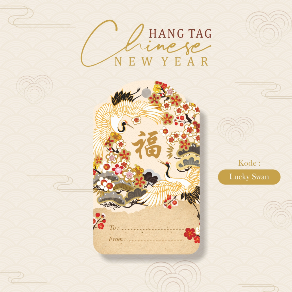 Jual Hangtag Chinese New Year Imlek Sincia Rabbit Label Tag Parcel Kado ...