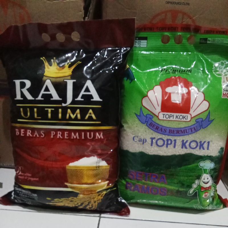 Jual Beras Raja ultima/Topi koki. 5kg | Shopee Indonesia