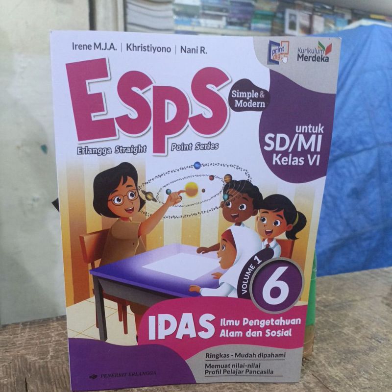 Jual Esps Ipas Ilmu Pengetahuan Alam Dan Sosial Volume 1 Untuk Sd Mi Kelas 6 Kurikulum Merdeka 