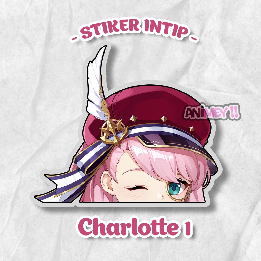 Jual Stiker Intip Charlotte Genshin Impact / Sticker Anime Waterproof ...