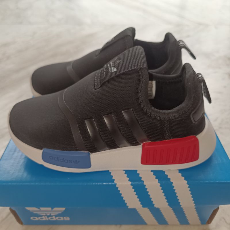 Adidas NMD Slip-on Kids Black Series Sepatu Keds Anak Hitam Ringan  Empuk Nyaman