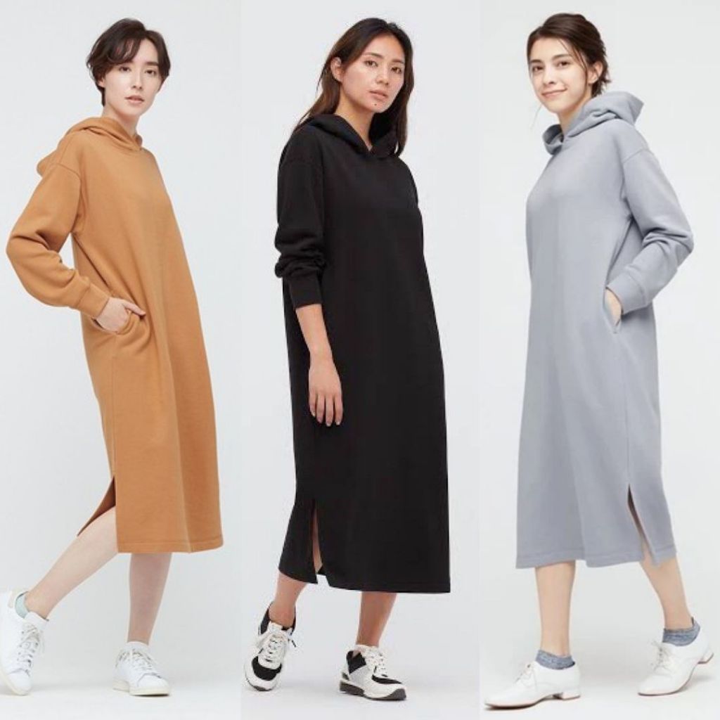 Uniqlo hoodie dress sale