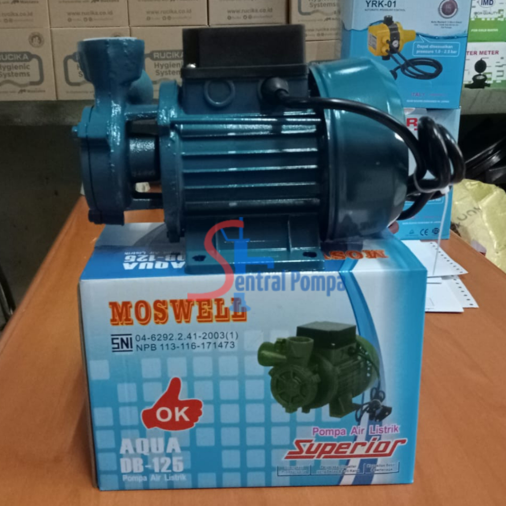 Jual Pompa Air 125 watt Manual MOSWELL DB 125 Mini Moswell AQUA DB-125 ...