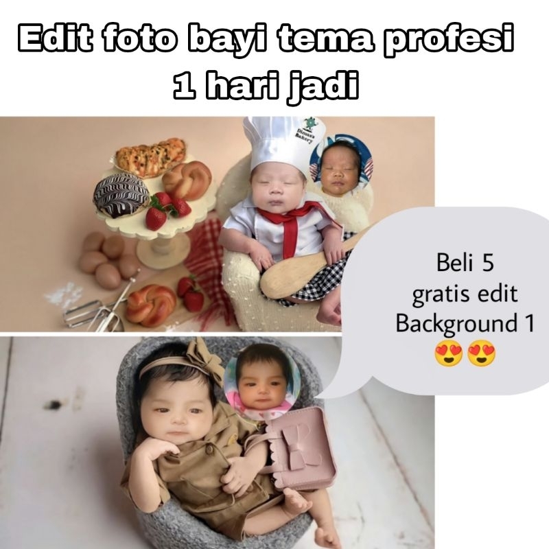 Jual JASA EDIT FOTO BAYI PROFESI TANPA CETAK | Shopee Indonesia