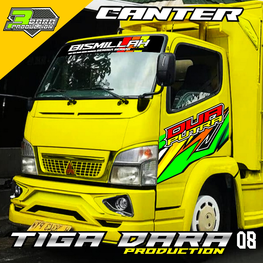 Jual STIKER STRIPING PINTU SAMPING TRUK CANTER STICKER TRUCK CANTER 08 ...
