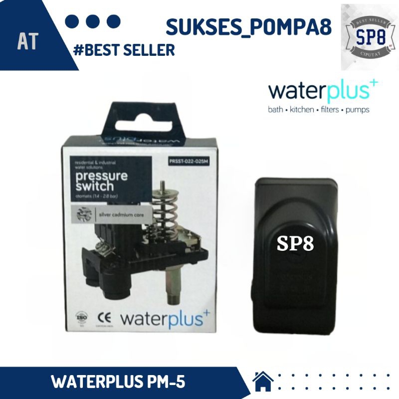 Jual Otomatis Pompa PM5 Waterplus+ / Pressure Switch Jet Pump Shopee