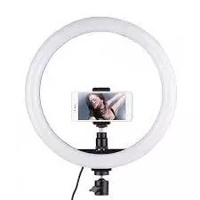 LAMPU RINGLIGHT 26 Cm Ring Fill Light RingSelfie 26cm Make Up Vlog Lengkap Holder HP BallHead