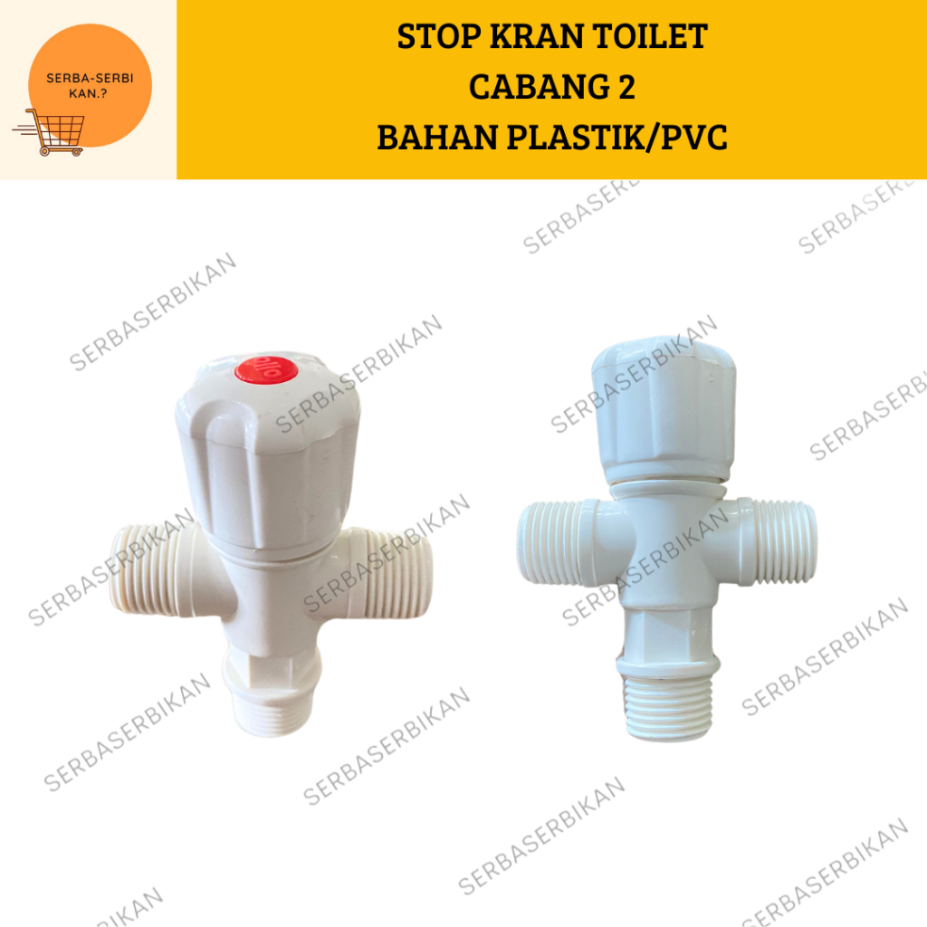 Jual STOP KRAN TOILET JET SHOWER CABANG 2 PVC/PLASTIK Shopee Indonesia