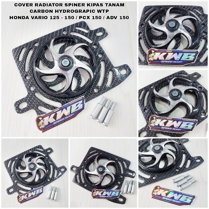 Jual Cover radiator spiner kipas tanam carbon hydrograpic wtp honda ...