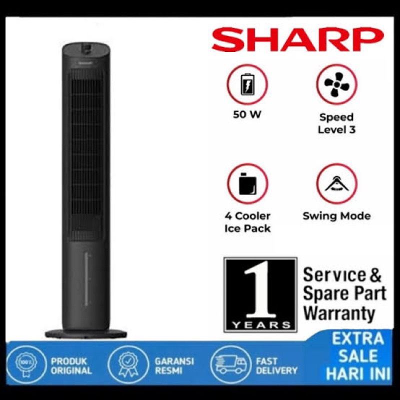 Jual AIR COOLER SHARP PJ-R34TY-B / PJR34TYB SHARP AIRCOOLER TOWER SHARP ...