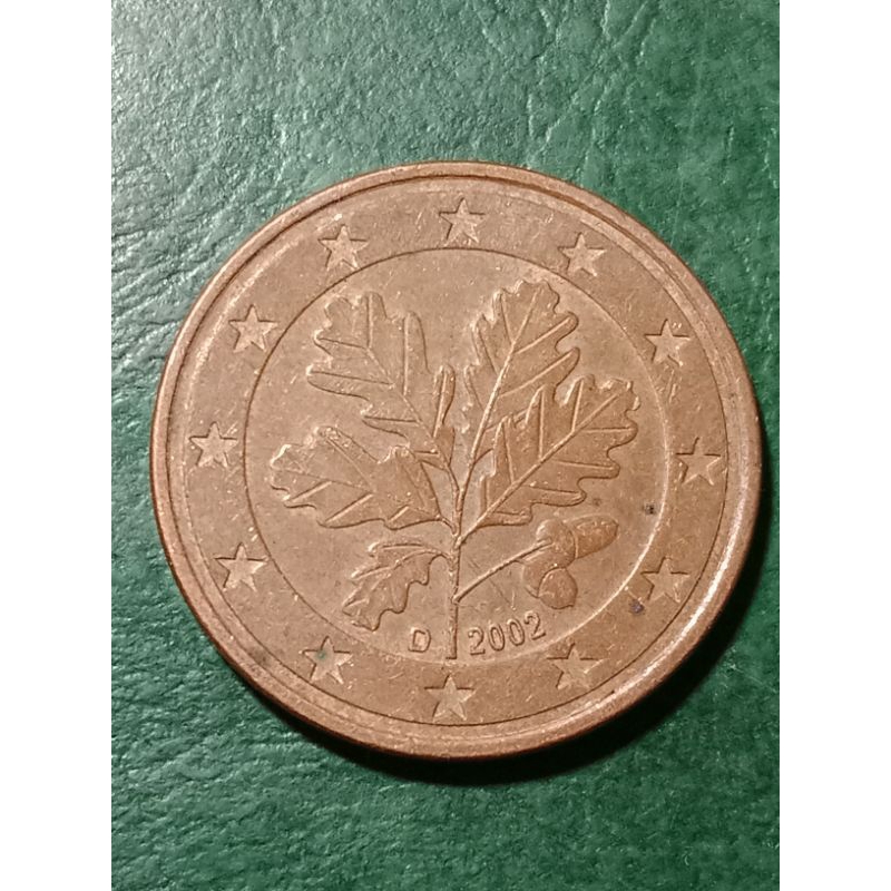 5 Centimes Euro Allemagne 2002 - Pièce Rare D - Collection