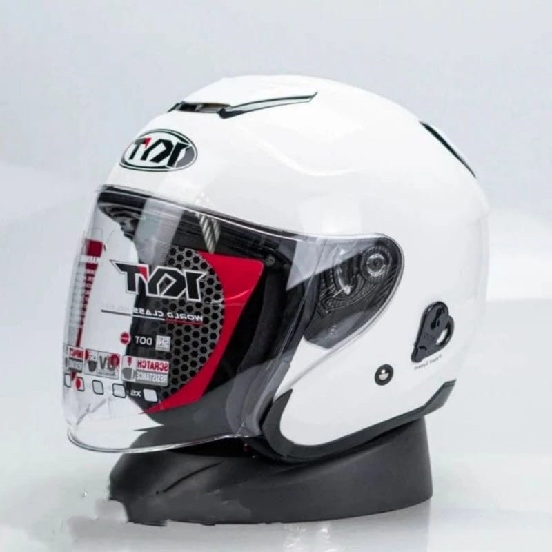 Jual HELM KYT KYOTO PUTIH 100 ORI Shopee Indonesia