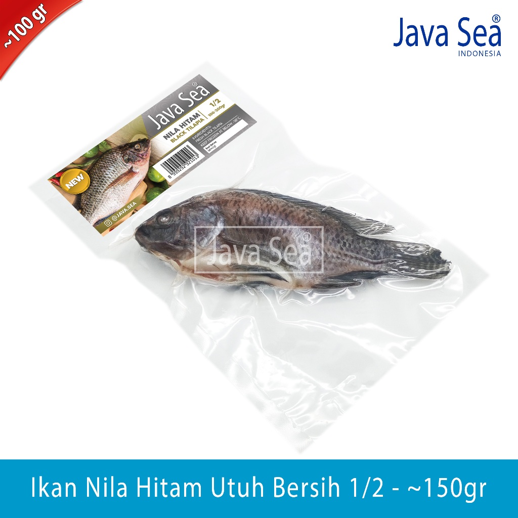 Jual Ikan Nila/Tilapia Hitam Utuh Bersih Perut 1/2 pack 100-200gr Java ...