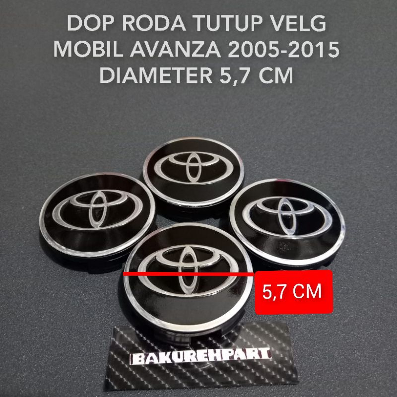 Jual Dop roda tutup velg mobil AVANZA 2005-2015 diameter 5,7 cm harga ...