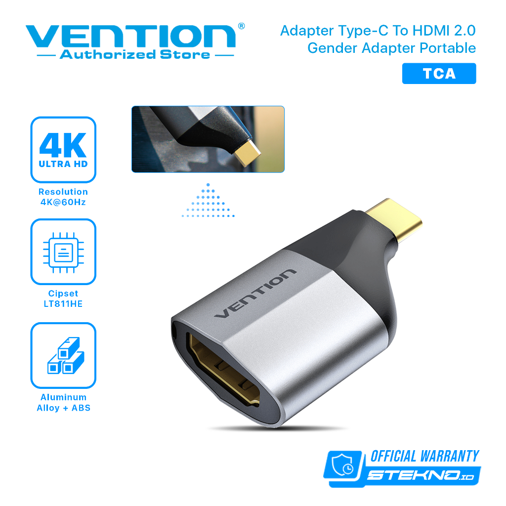 Jual Vention Converter Type-C To HDMI Gender Adapter Portable | Shopee