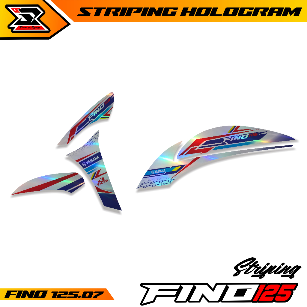 Jual Sticker Striping Yamaha FINO FI NEW 125 Aksesoris Sepeda Motor ...
