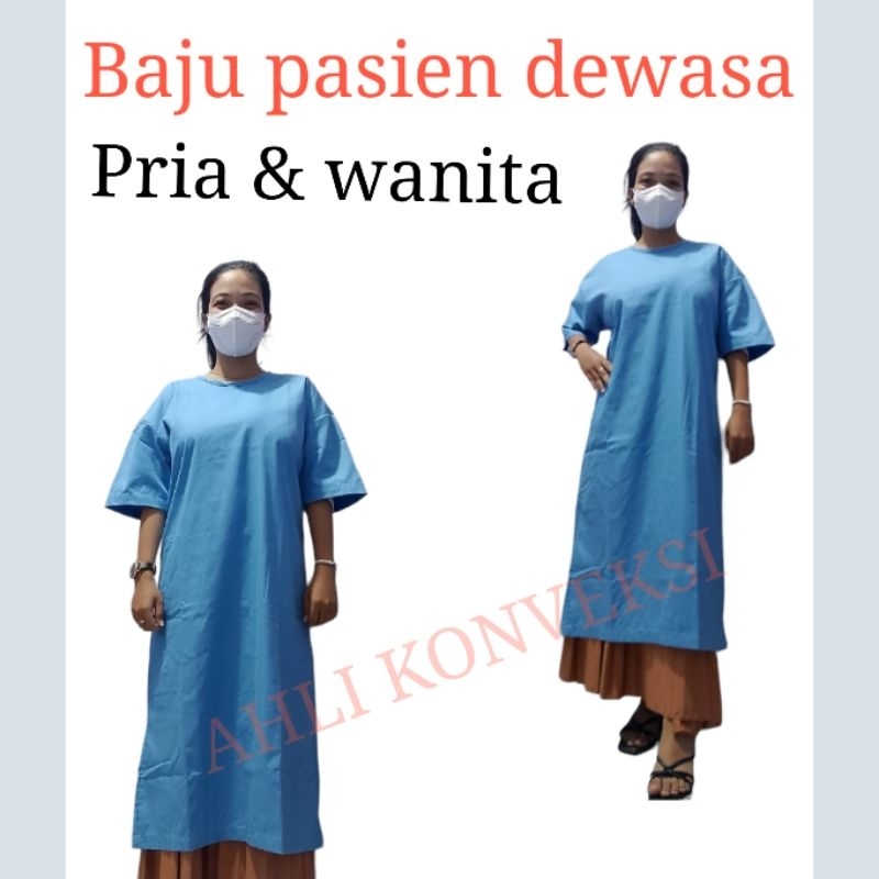 Jual Baju Pasien Dewasa / Seragam Pasien / Seragam Rumah Sakit / Baju