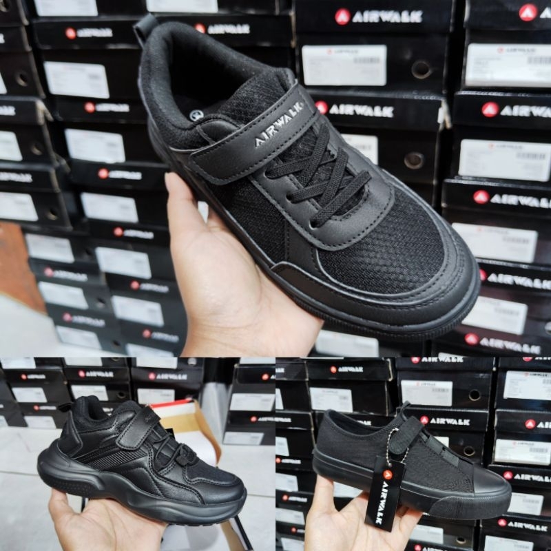 Sepatu Anak Airwalk JR Mono Black Original