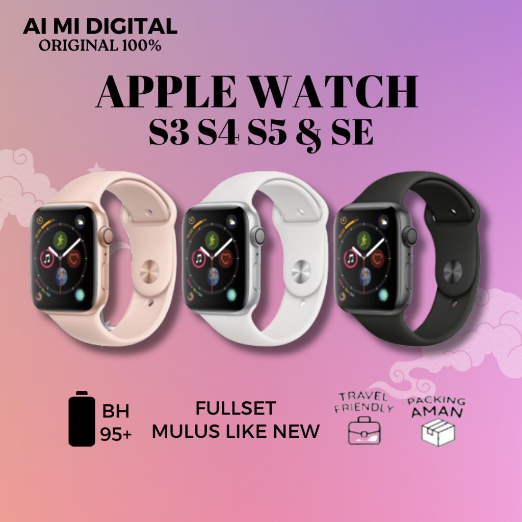 Jual Apple Watch iWatch Series SE MKQ03 Alumunium 40mm Gold