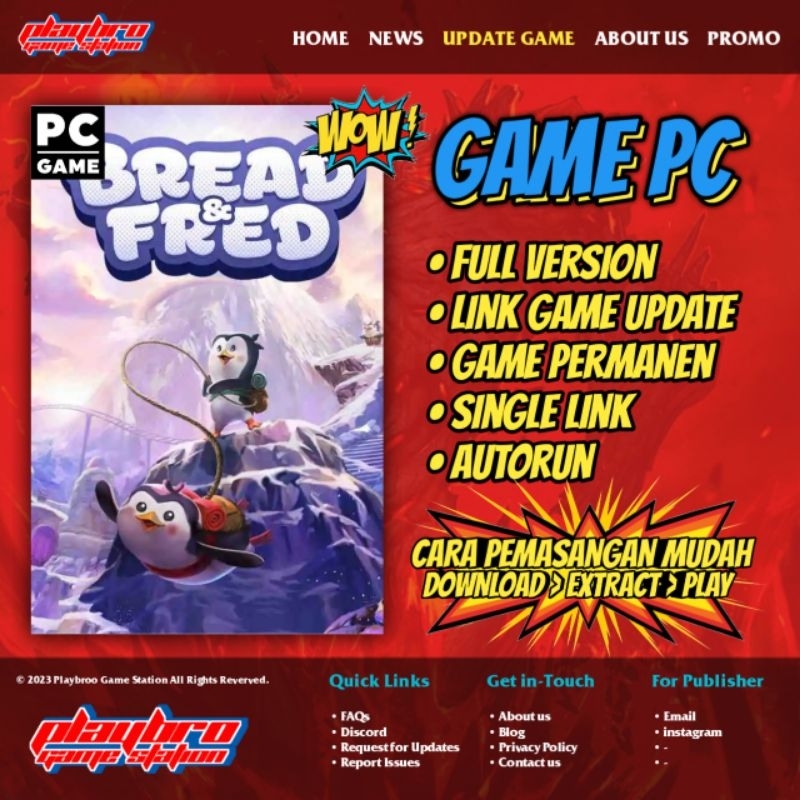 Jual Bread & Fred - Game PC/Laptop (Download to Play Bro!) | Shopee ...