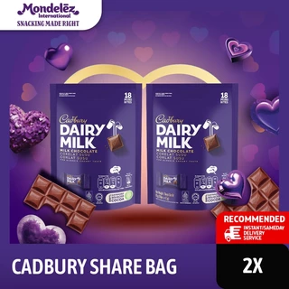 Cadbury Dairy Milk Cokelat Sharebag Isi 18 x 2