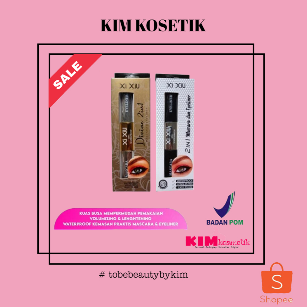 Jual (2in1) MASCARA DAN EYELINER 2in1 XI XIU Shopee Indonesia