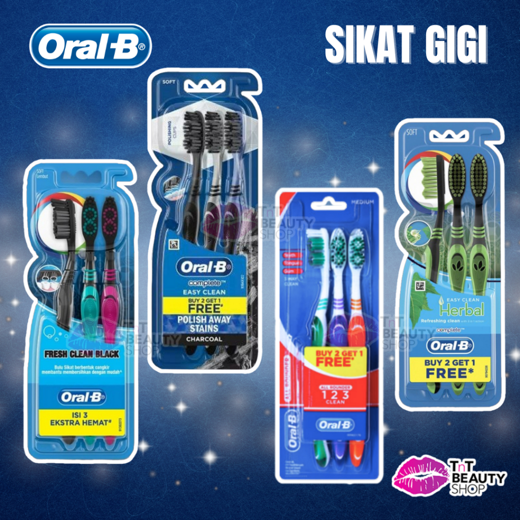 Jual Oral B Oral-B Sikat Gigi All Rounder 123 Clean Series Isi 1 - Isi ...