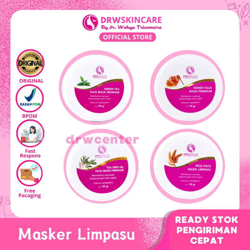 Jual DRW Skincare Masker Limpasu Masker Wajah Pencerah Anti Acne ...