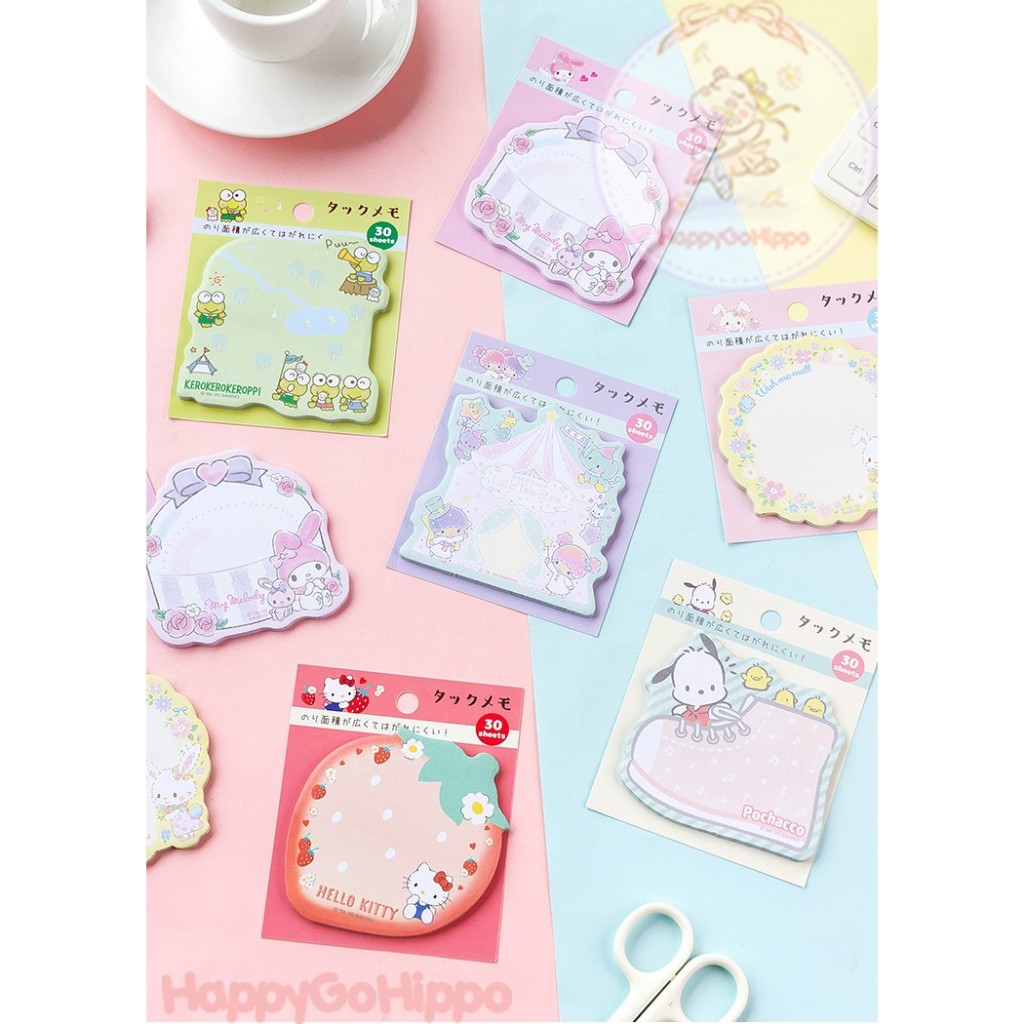 Jual HappyGoHippo Sticky Notes Super Lucu/ Sticky Notes Sanrio/ Kartun ...