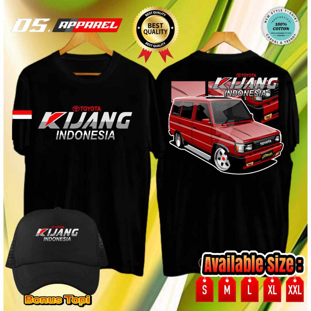 Jual KAOS MOBIL OTOMOTIF TOYOTA KIJANG INDONESIA (READY LENGAN PENDEK ...