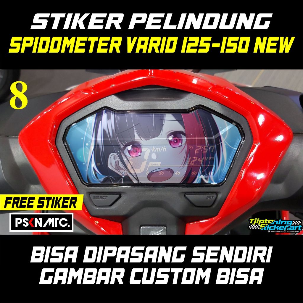 Jual STIKER SPEEDOMETER TRANSPARAN ANIME VARIO 125 - 150 NEW - BEBAS ...