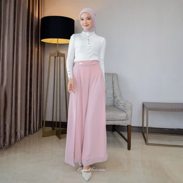 Bynissa BELLA KULOT Bawahan Celana Kulot Highwaist Cerruty Fashion Muslim