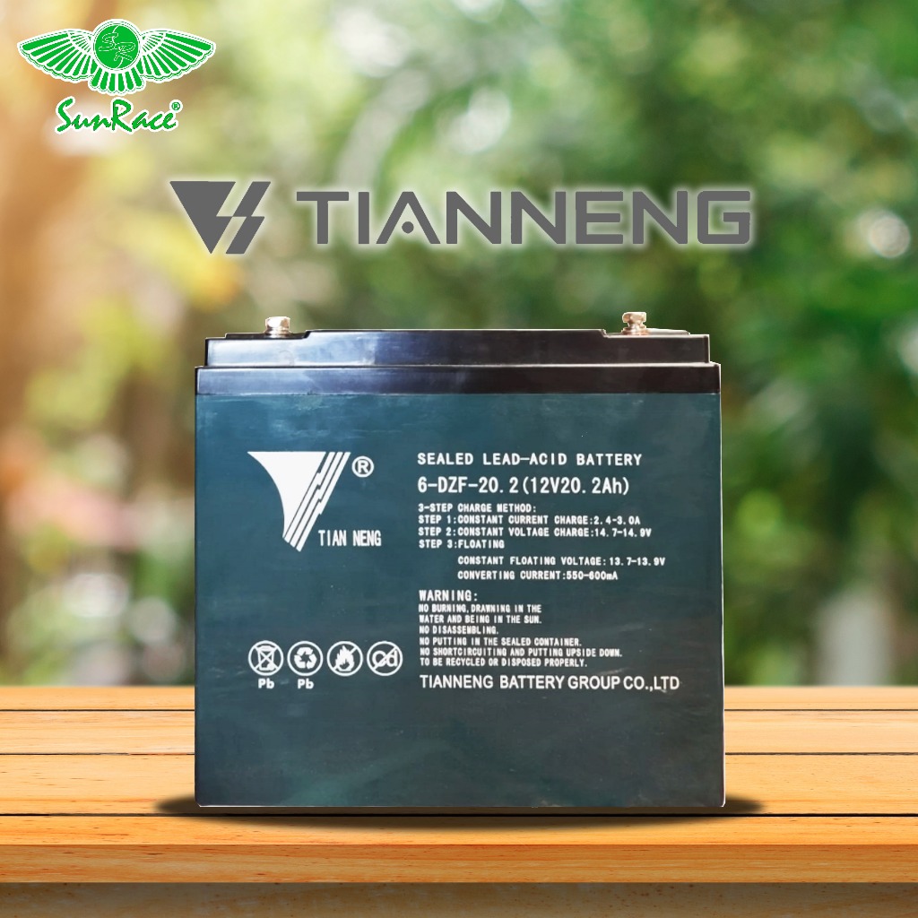 Jual BATERAI PREMIUM / AKI 12V 20AH SEPEDA LISTRIK TIANNENG SUNRACE