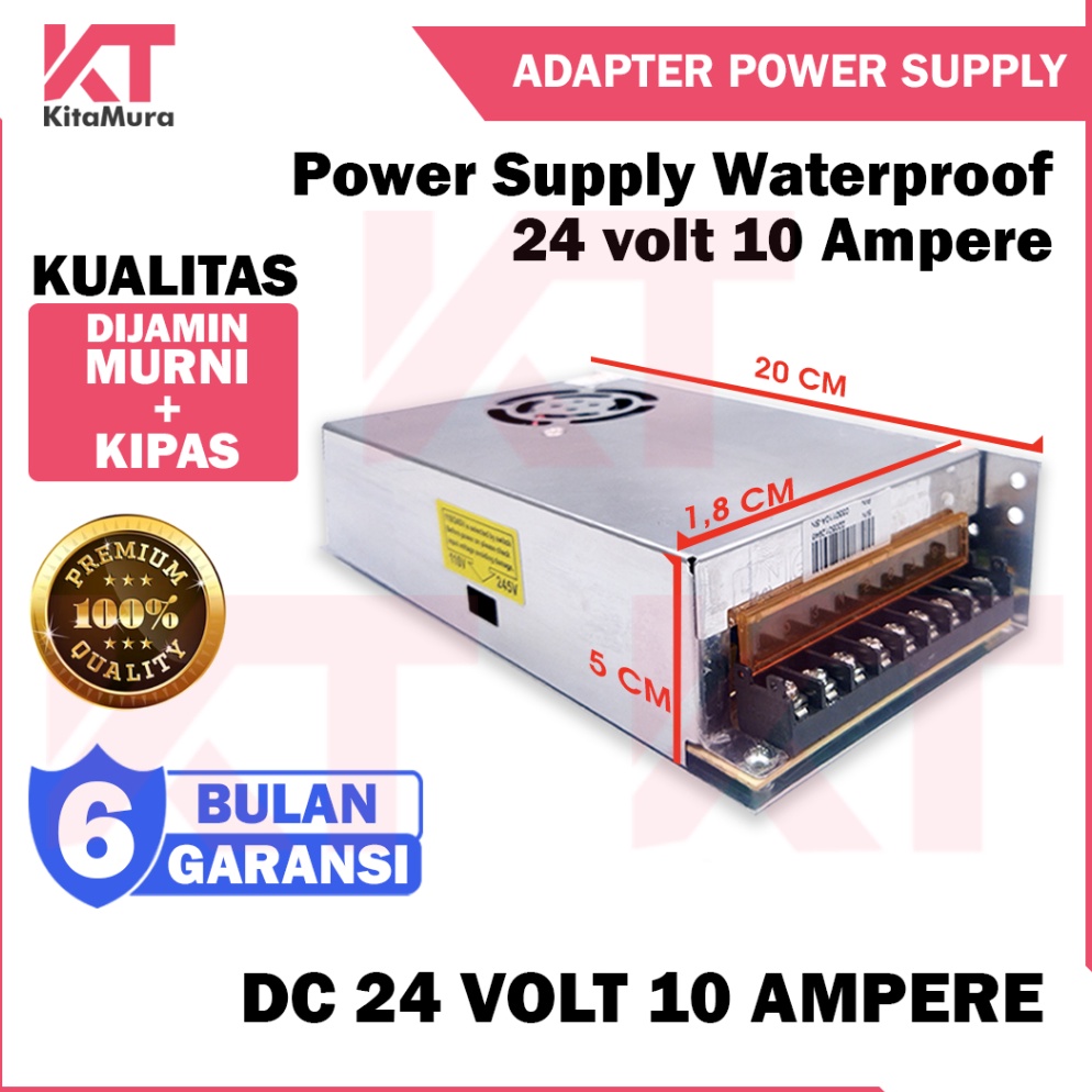 Jual LANGSUNG ATC Power Supply 24V1A DC Switching Adapter Waterproof